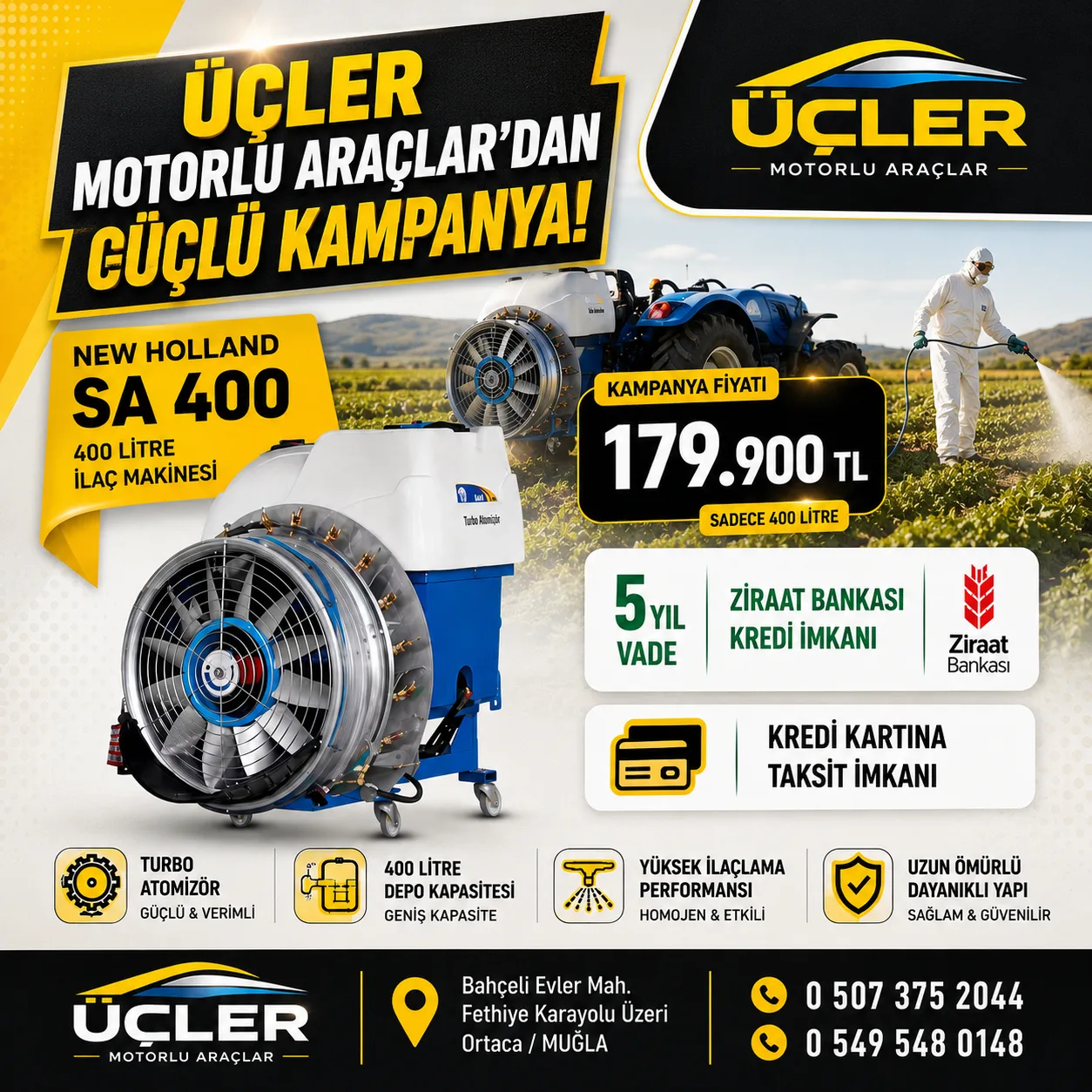 400 Lt İlaçlama Makinası